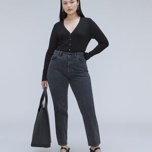 NWT Everlane '90s Cheeky Hourglass Jeans - Washed Black - Size 30